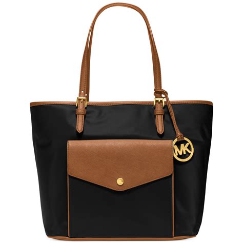 michael kors jet set multifunction tote black|michael kors jet set saffiano.